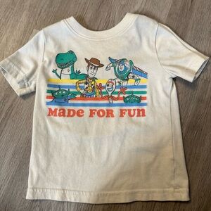 Toy Story Kids Cream Graphic Tee